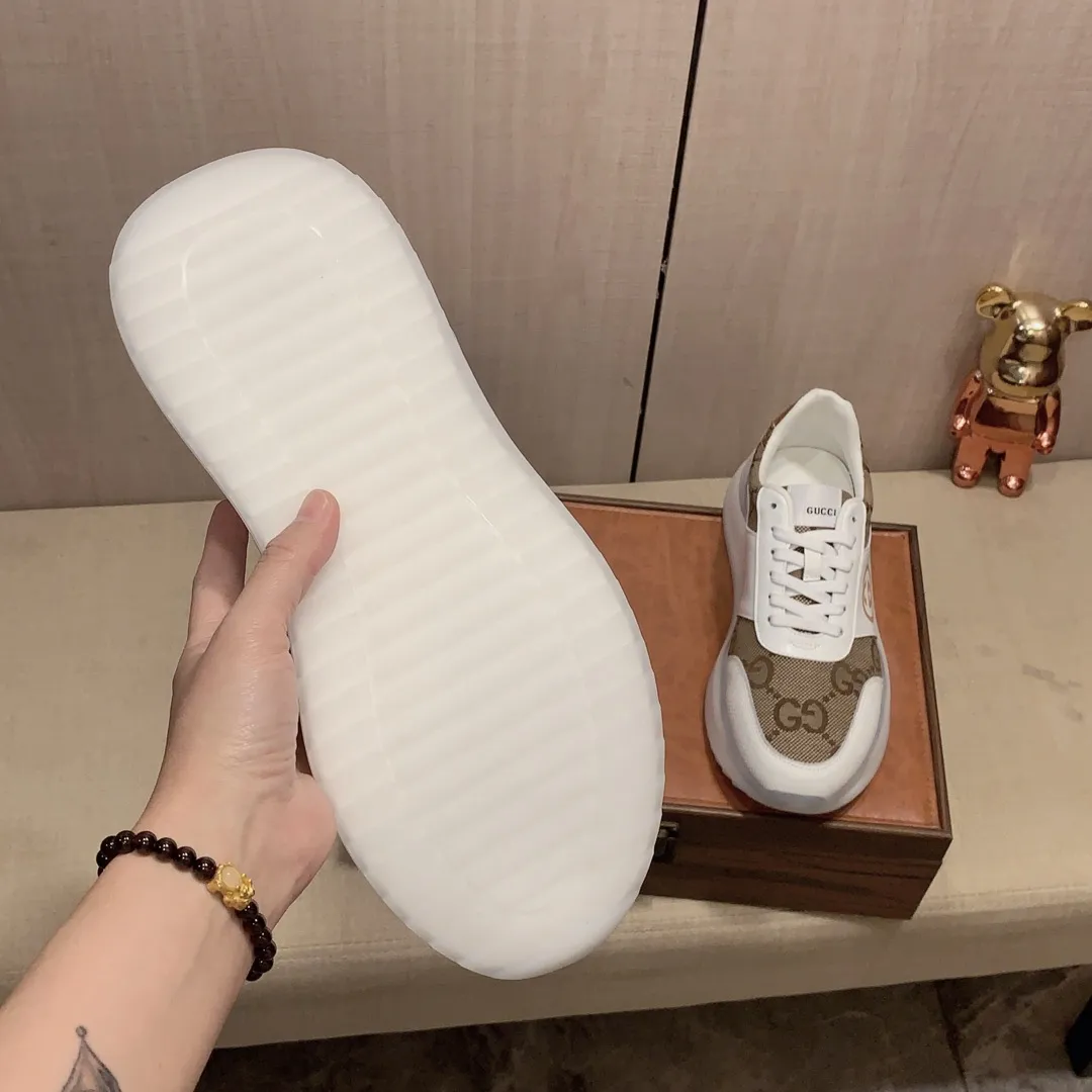 Men's men's shoes💰460💰💰🎩🎩[Lightning][Lightning] "Gucci*" The latest and most popular casual sports shoes, top brand [seduce] luxury~purchase, top~quality. [Strong] The upper is made of imported breathable cowhide with material ➕ breathable sheepskin feet (•) and fine workmanship. The original stylish and stylish soft rubber wear-resistant and non-slip outsole is light and comfortable on the feet. The real thing looks better when taken in real life. 413: code: 38-44, can be customized 45